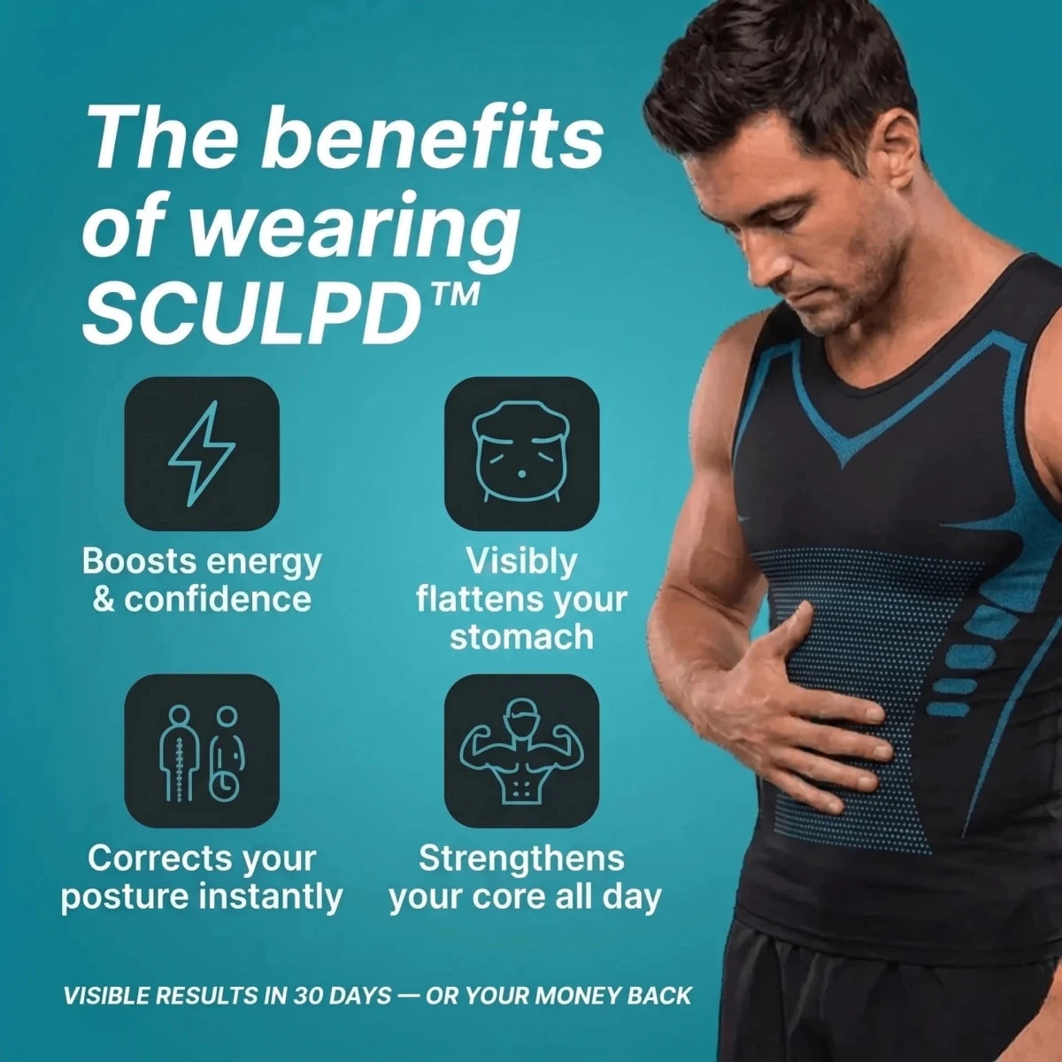 SCULPD™ 4.0 — Makes Any Shirt Fit Like It Was Tailored. - SCULPDSculpdSCULPDSCULPD™ 4.0 — Makes Any Shirt Fit Like It Was Tailored.S (110 - 154 lbs)BlackSCULPD™ 4.0 — Makes Any Shirt Fit Like It Was Tailored.2opti